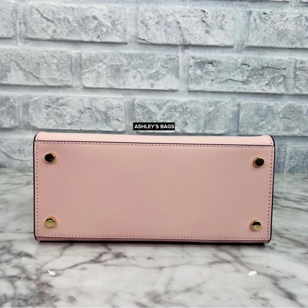 Kate Spade Madison Small Satchel Crossbody In Conch Pink - Picture 5 of 11